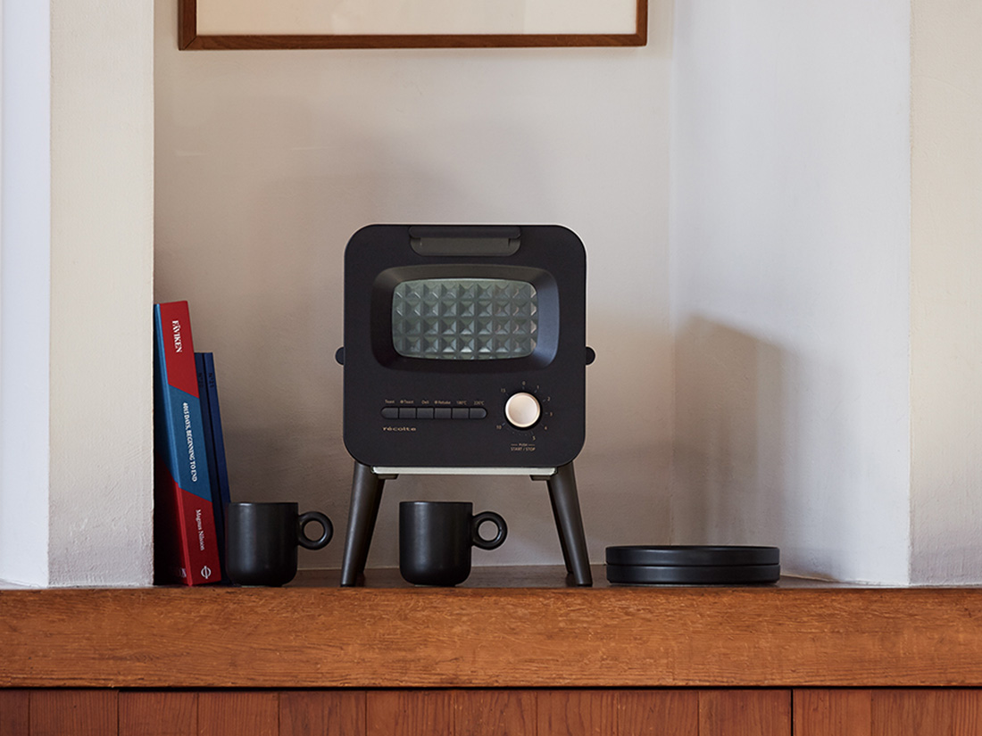 レコルト スライドラックトースター RSR-2 ブラック | オーブン