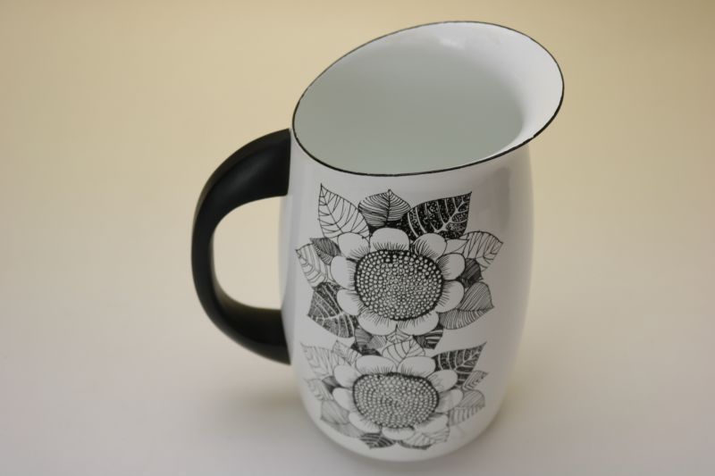 FINEL(ARABIA) Kaj Franck/Sun Flower カイ・フランク ホーロージャグ