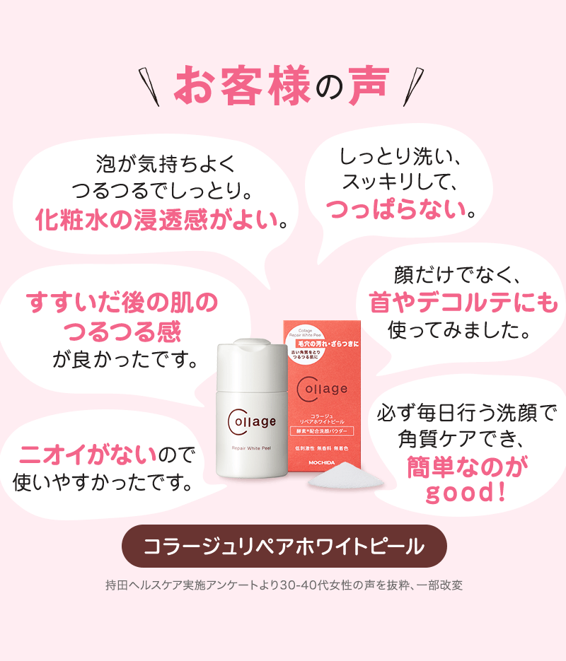 初回WEB限定特典付き！送料無料！ 「コラージュリペアホワイトピール