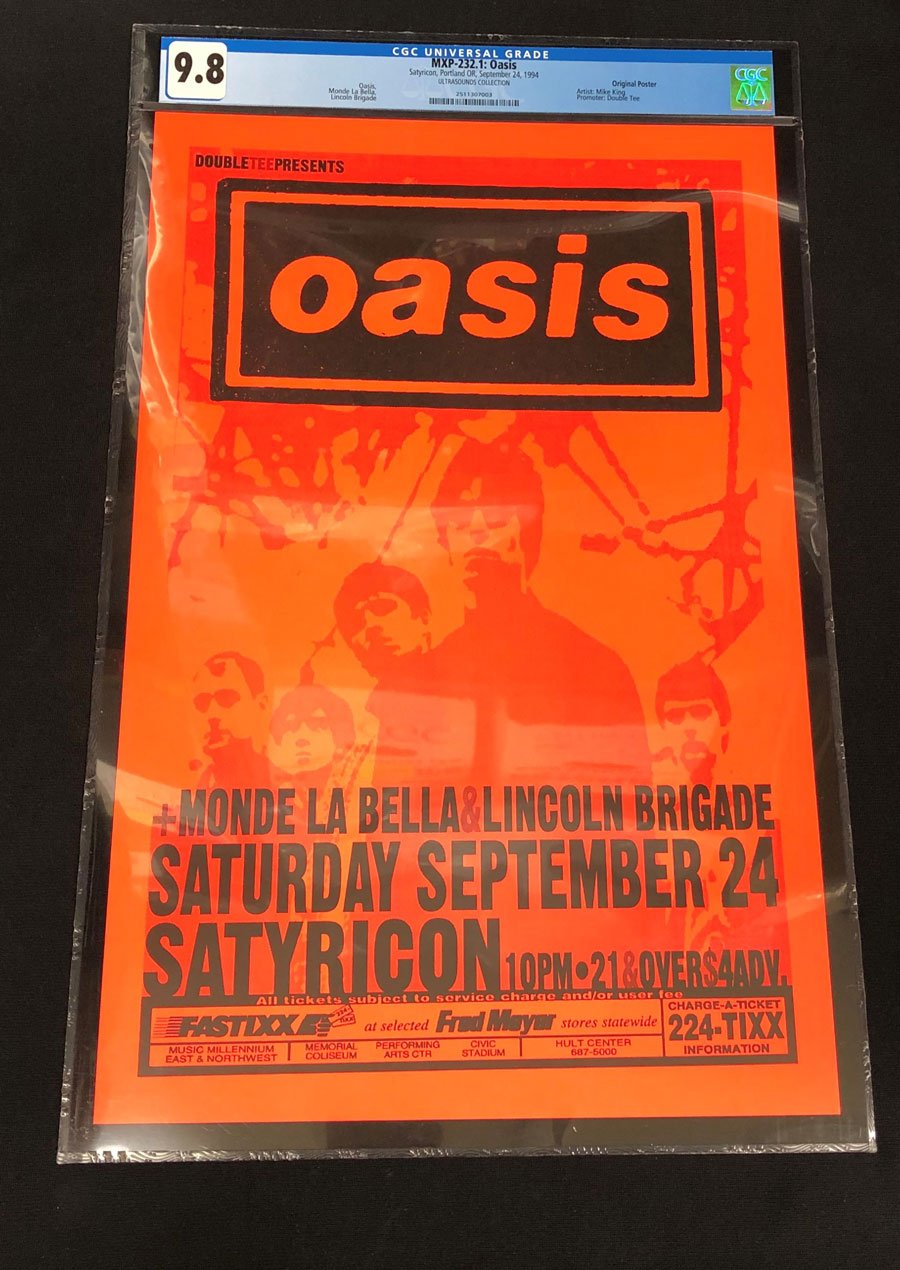 ComicConnect - OASIS ORIGINAL CONCERT POSTER 1994 Concert Poster