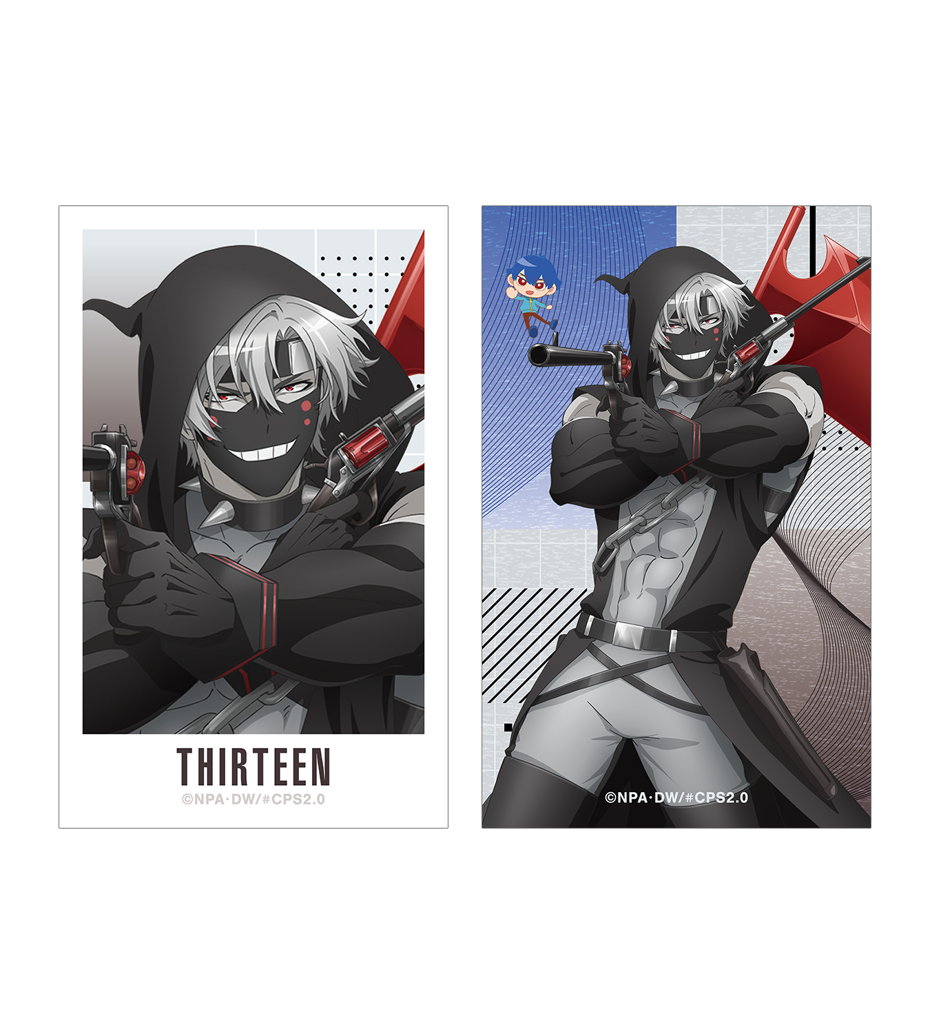 13(サーティーン)&塵 イラストカード2枚セット- GOODS - #コンパス2.0