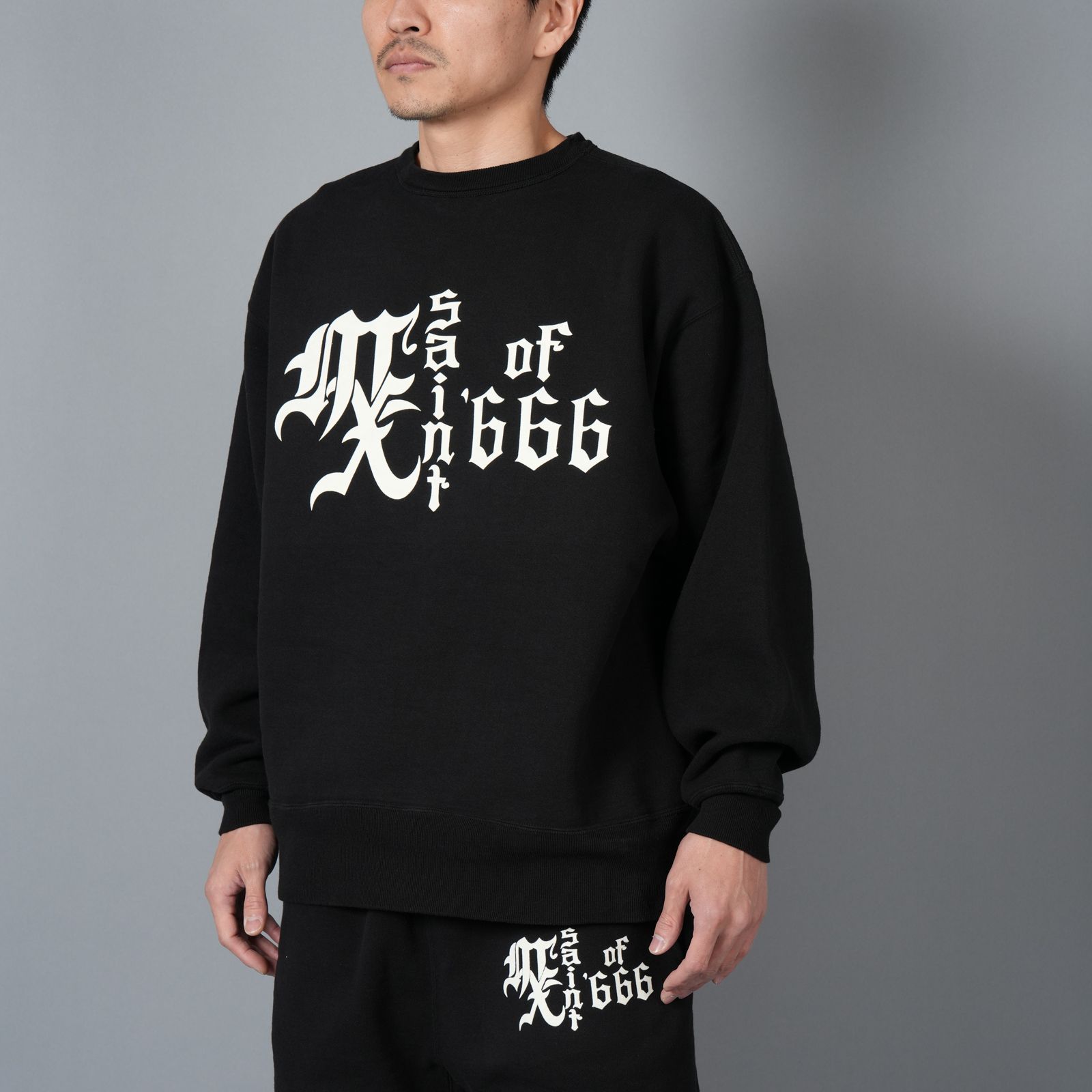 SAINT M×××××× - 【ラスト1点】SM-HR8-0000-043 / CRW-N SWEAT / MX666