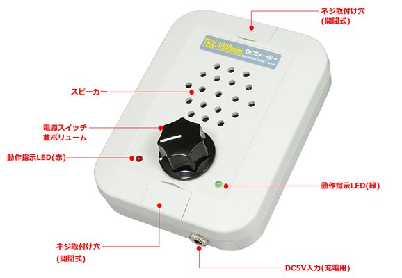 TBX-1000mini ノイズ発生型盗聴妨害機 【コニー】 スマホ用ページ