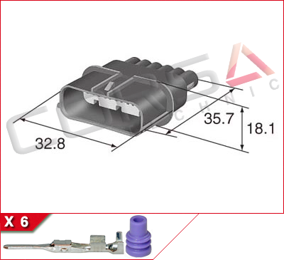 6188-0658 - Sumitomo | HX040-6P - Corsa Technic | 6-Way Kit