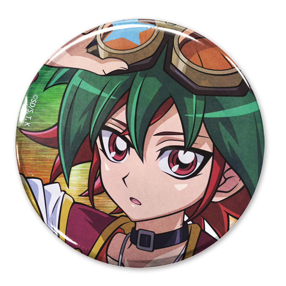 描き下ろし 藤木遊作 65mm缶バッジ オフモードの決闘者Ver. [遊☆戯