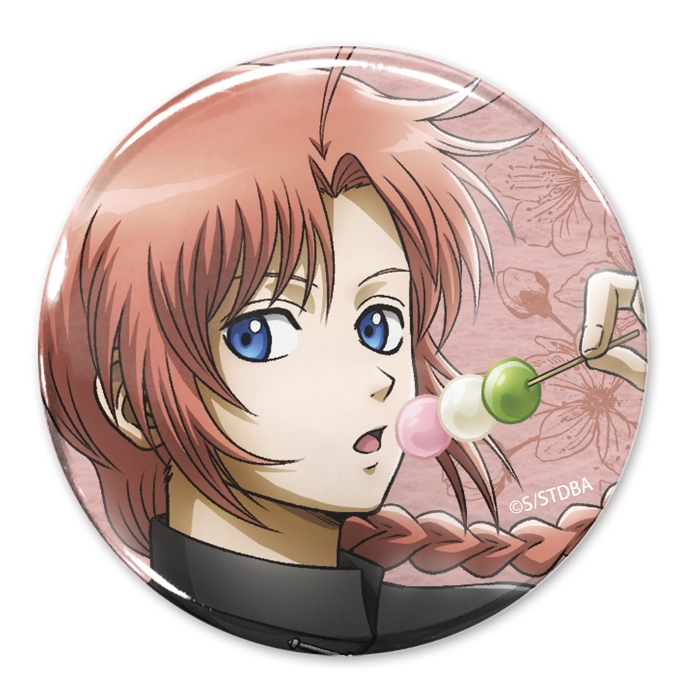 描き下ろし 神威 65mm缶バッジ 小窓から覗く景色Ver. [銀魂