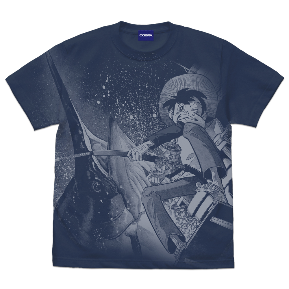 釣りキチ三平「Reel it！」海Ver. オールプリントTシャツ [釣りキチ