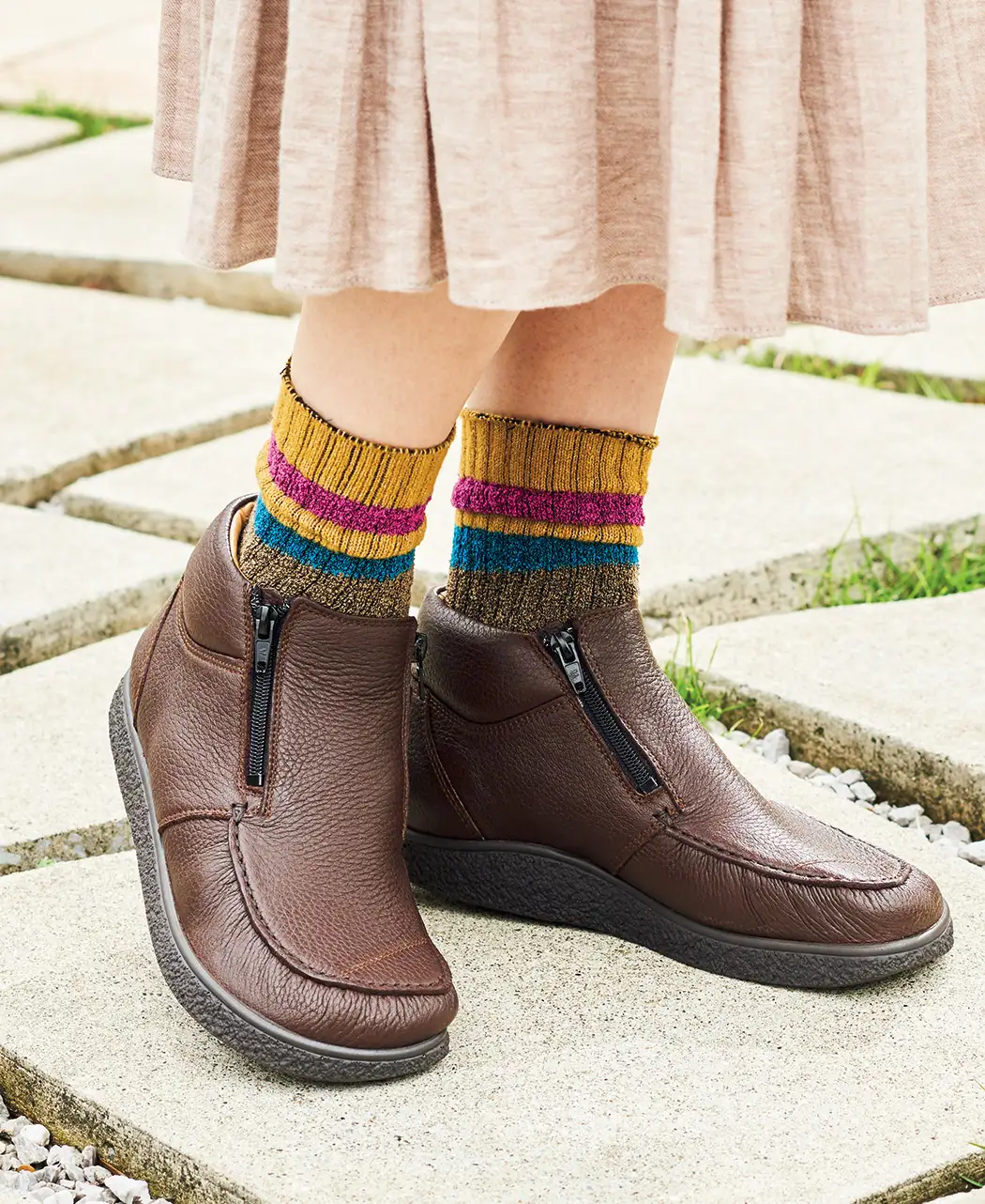 通販生活®ヤコフォームショートブーツファスナータイプ − 靴 | 通販