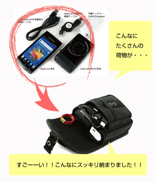 最強サイバーショット「DSC-HX30V」が、収納OKなケースたち