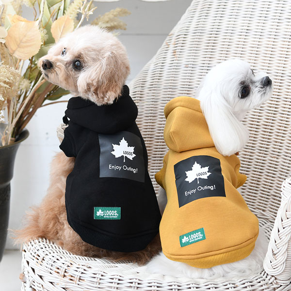 LOGOS（ ロゴス）もちのびボックスロゴパーカー | 犬服・ドックウェア