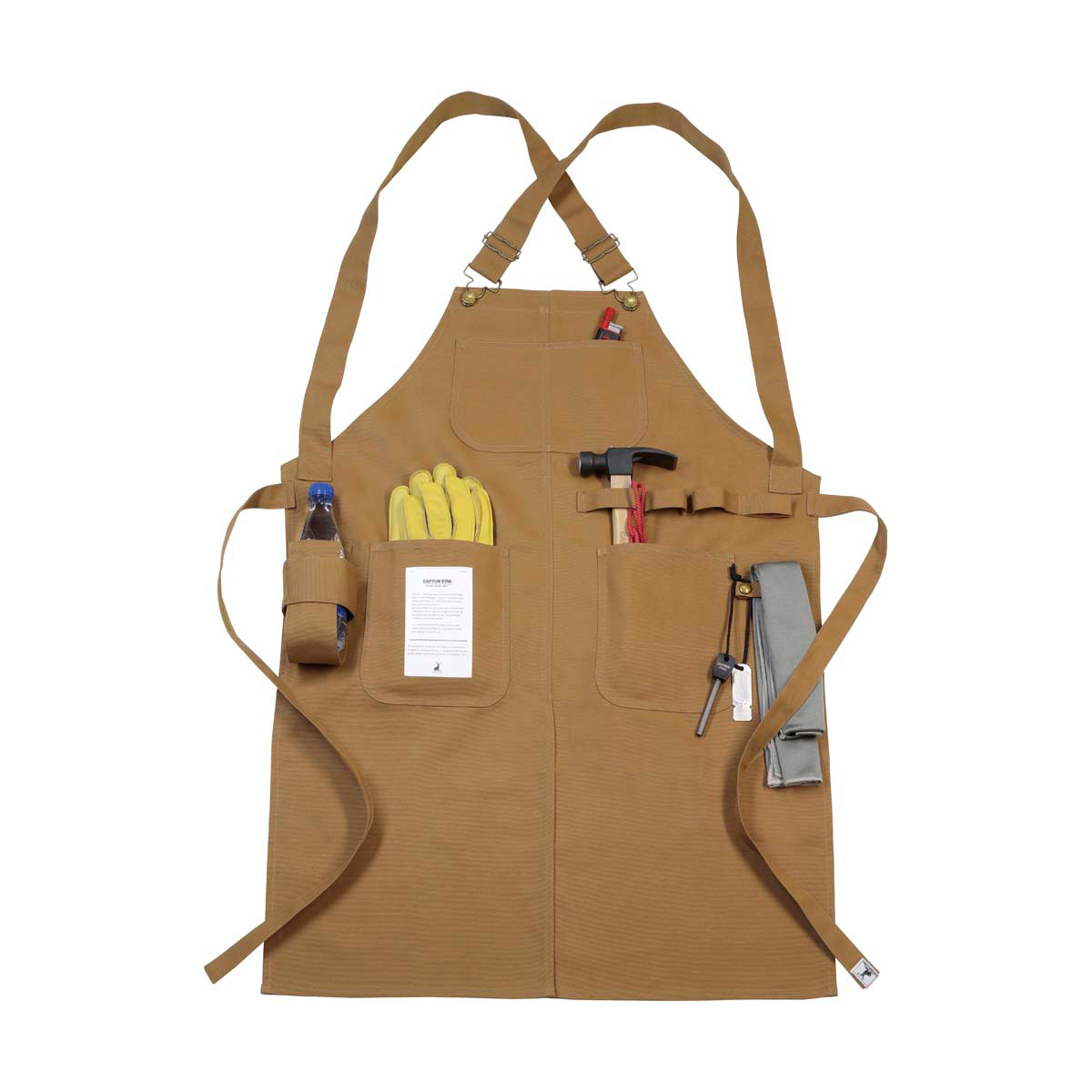 FIRE PROOF ワークエプロン(ブラウンダック) - アウトドア・キャンプ