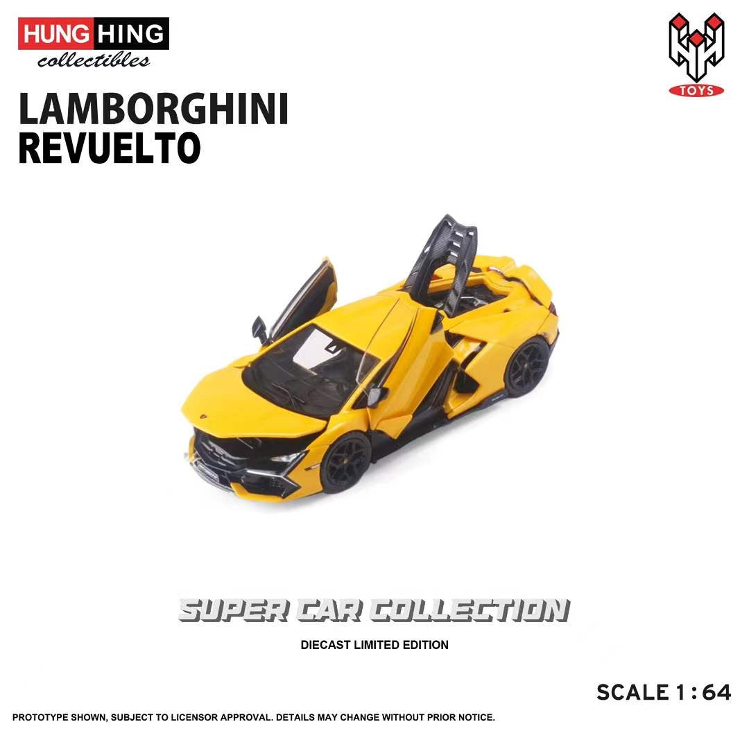 Hung Hing 1:64 Lamborghini Revuelto Yellow – CarBro MC