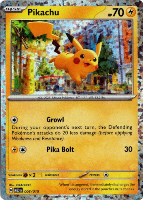 ピカチュウ 海外版 英語版 マクドナルド プロモ Pikachu - 006/015