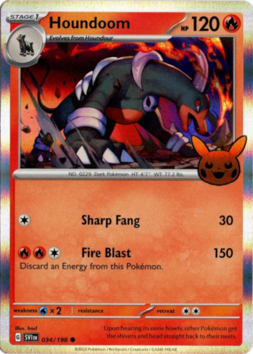 ヘルガー 海外版 英語版 Trick or Trade プロモ Houndoom - 034/198