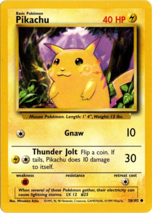 ピカチュウ 海外版 英語版 アンリミ Pikachu - 58/102 -【Card Chicken】