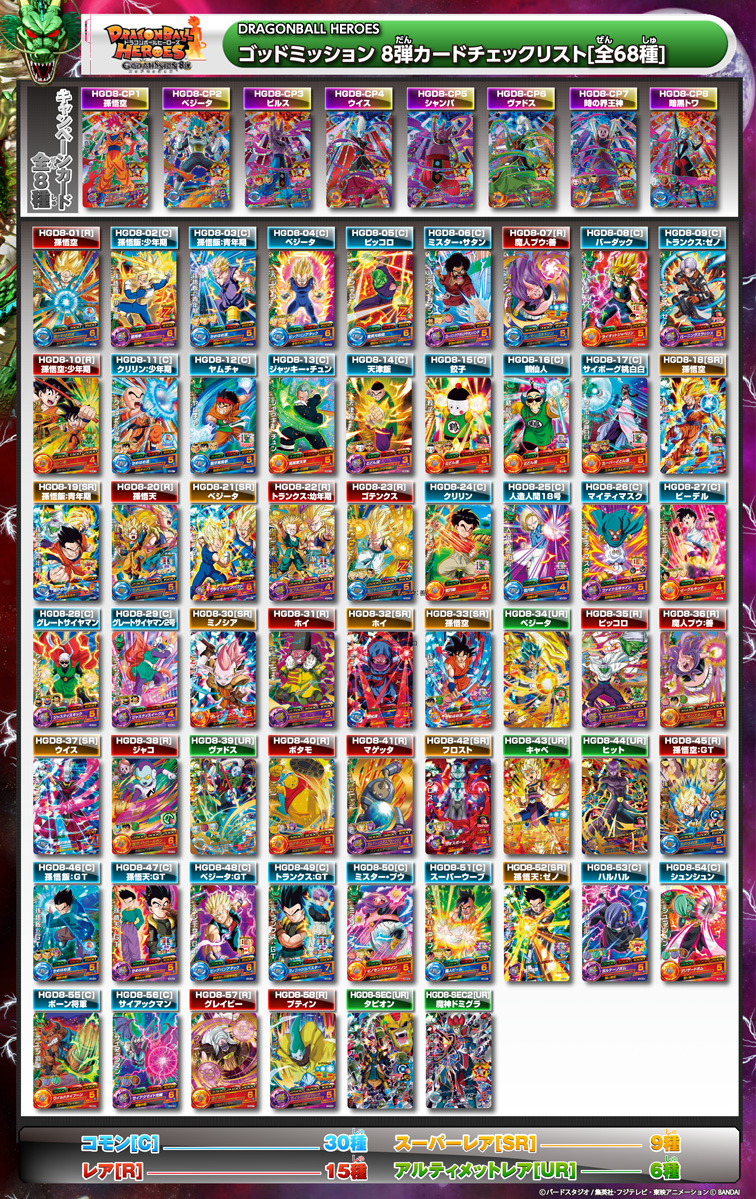GDM8弾 - カードリスト｜ドラゴンボールヒーローズ 公式サイト