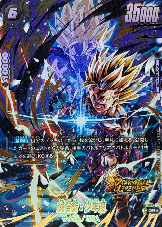 希少 SBDH ドラゴンボール 本家 旧弾 H2-16 psa10 孫悟飯 少年 激レア