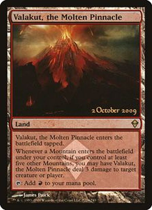 EX+]溶鉄の尖峰、ヴァラクート/Valakut, the Molten Pinnacle《英語