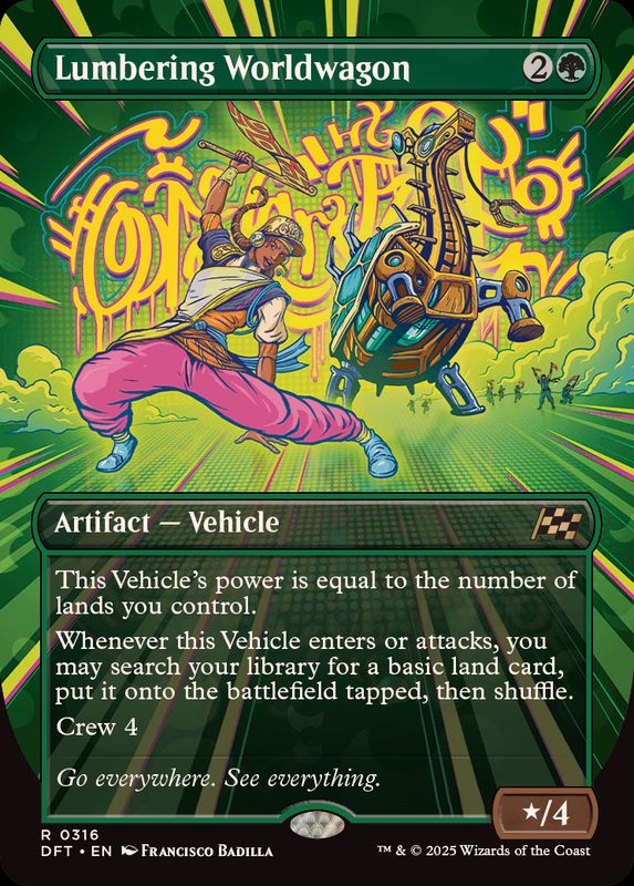 FOIL)(フルアート)重厚な世界踏破車/Lumbering Worldwagon《英語》【DFT】