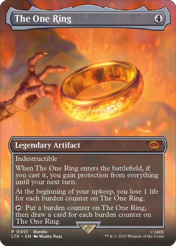EX+](フルアート)(451)一つの指輪/The One Ring《英語》【LTR】