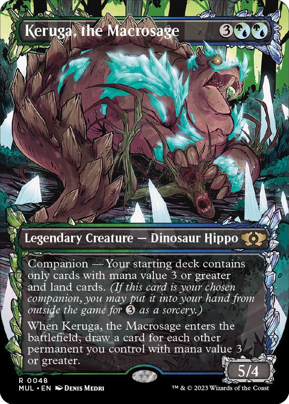 EX+](ダブルレインボウFOIL)巨智、ケルーガ/Keruga, the Macrosage