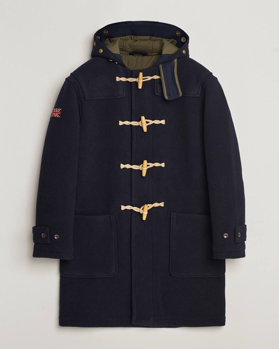 Polo Ralph Lauren Wool Doublefaced Duffle Coat Navy at CareOfCarl.com