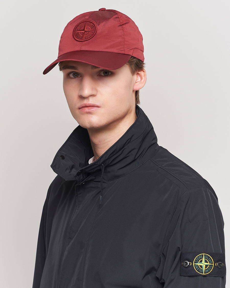 Stone Island Nylon Metal Cap Red at CareOfCarl.com