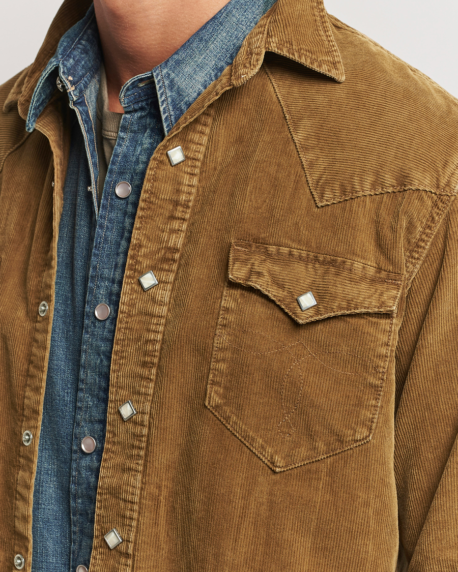 RRL Buffalo Western Shirt Faded Tan at CareOfCarl.com