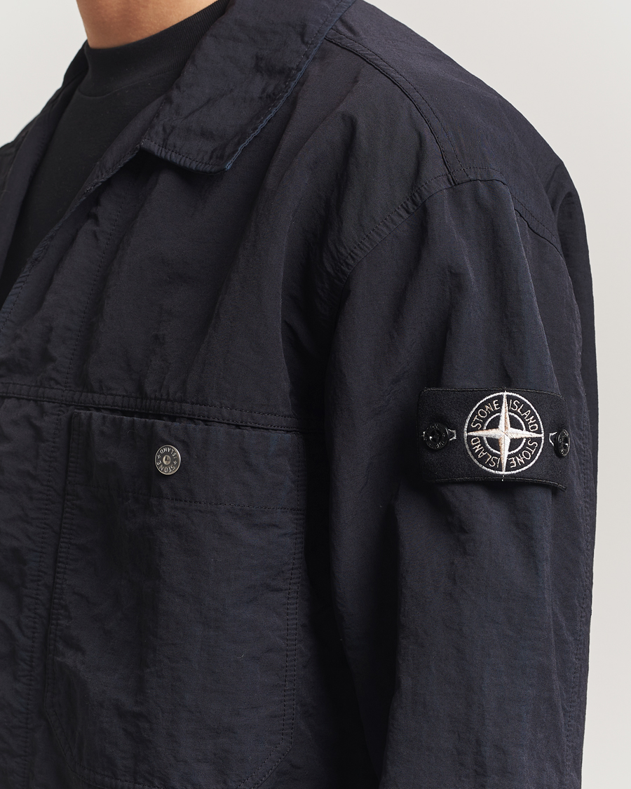 Stone Island Naslan TC Corrosion Treatment Overshirt Black at