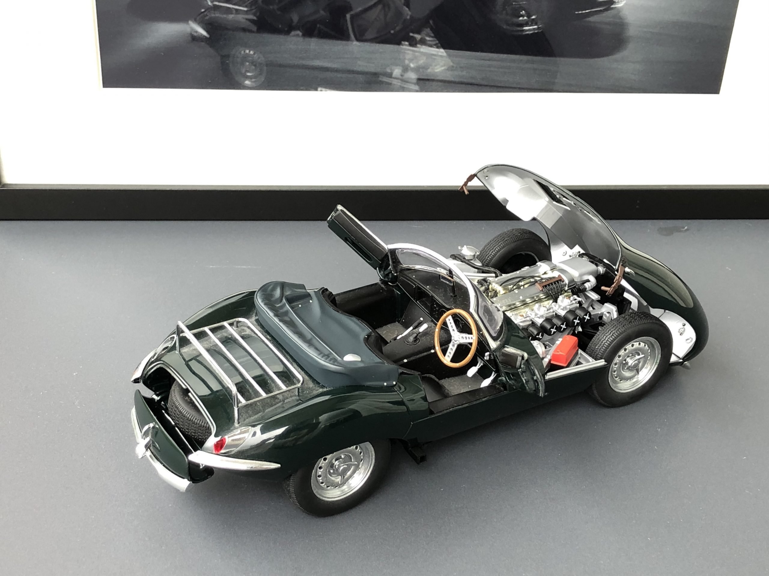 King of Cool - Steve McQueen Framed Photo Art and 1:18 AUTOart