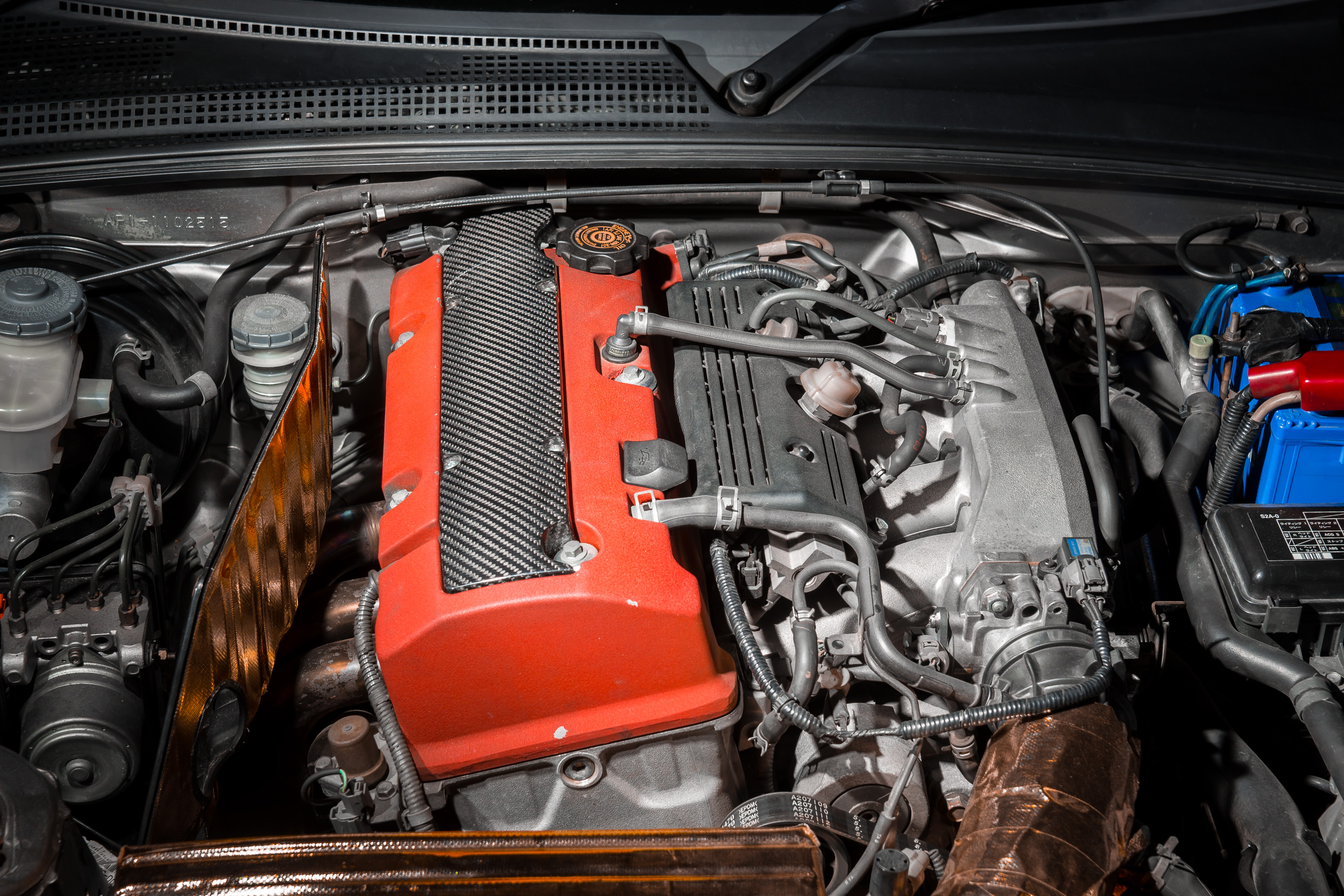 RUSTER HONDA S2000 AP1用 ドライカーボン プラグカバー | RUSTER