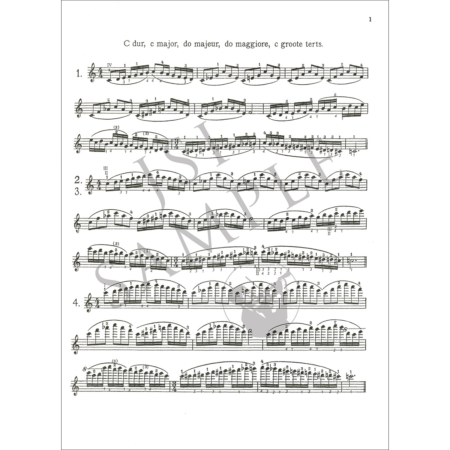 Scale System for Violin; Carl Flesch