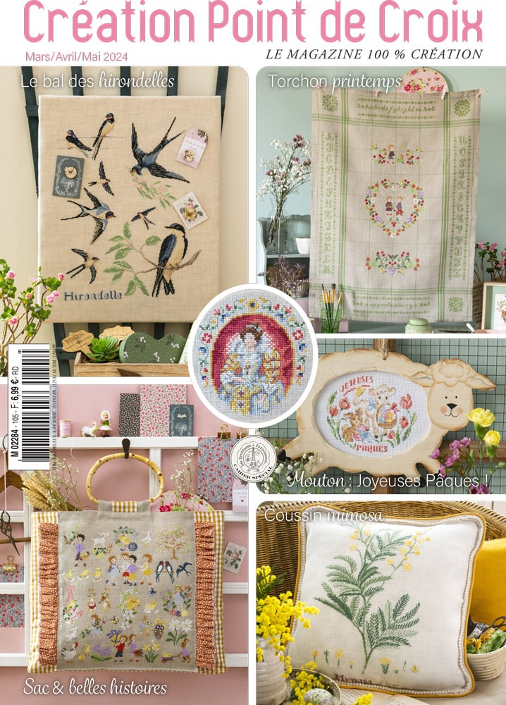 Magazine Création Point de Croix N°105 From Cesar Editions - Books