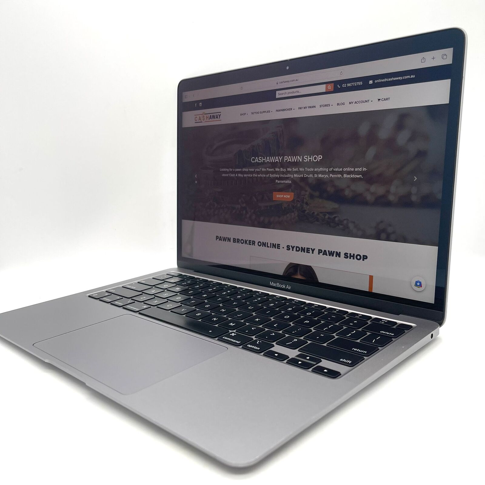 Apple 13.3-inch MacBook Air (M1, 2020) A2337 Space Grey 8GB RAM 256GB