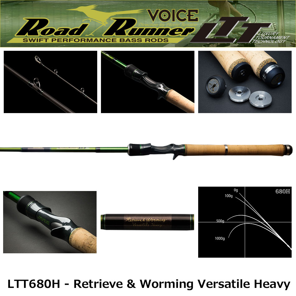 ノリーズ ロードランナー ヴォイス LTT680H - Retrieve & Worming