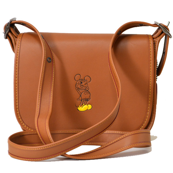 COACH】コーチ ディズニー ミッキー コラボ レザー 斜め掛け クロス