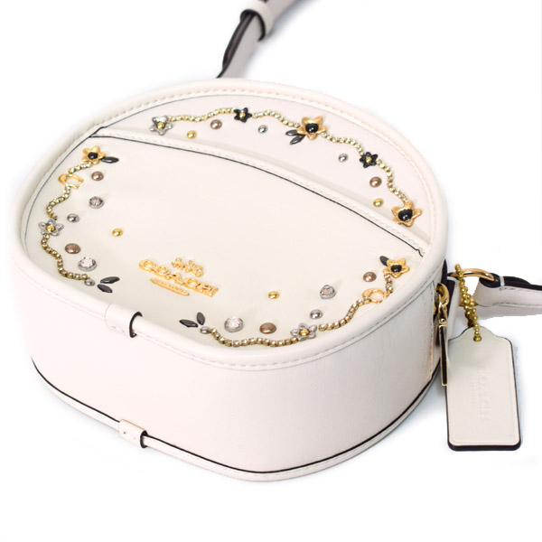 COACH】コーチ スムースカーフレザー スターダスト クリスタル