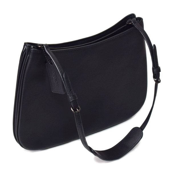 COACH】コーチ スムースレザー ペネロペ ロゴ スリム ショルダー