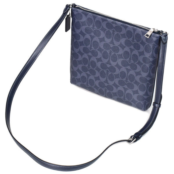 COACH】コーチ コーティングキャンバス レザー シグネチャー ローワン