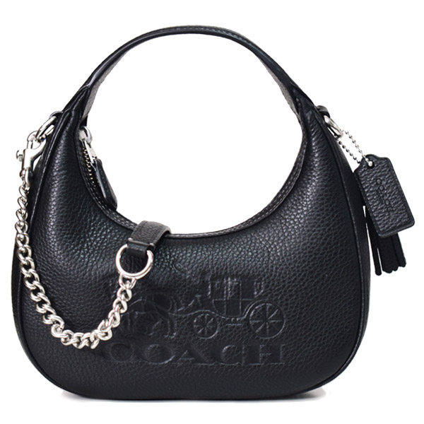 COACH】コーチ バッグ ペブルレザー カルメン ミニ ロゴ 2way チェーン