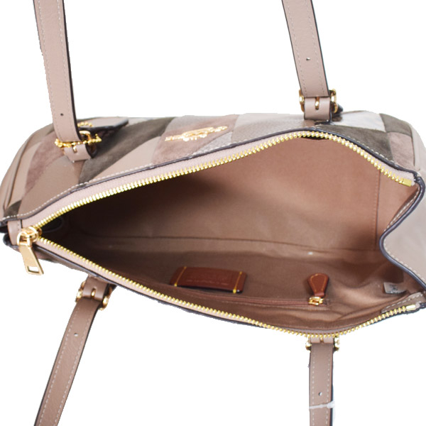 COACH】コーチ バッグ パッチワーク スエード パイソン レザー