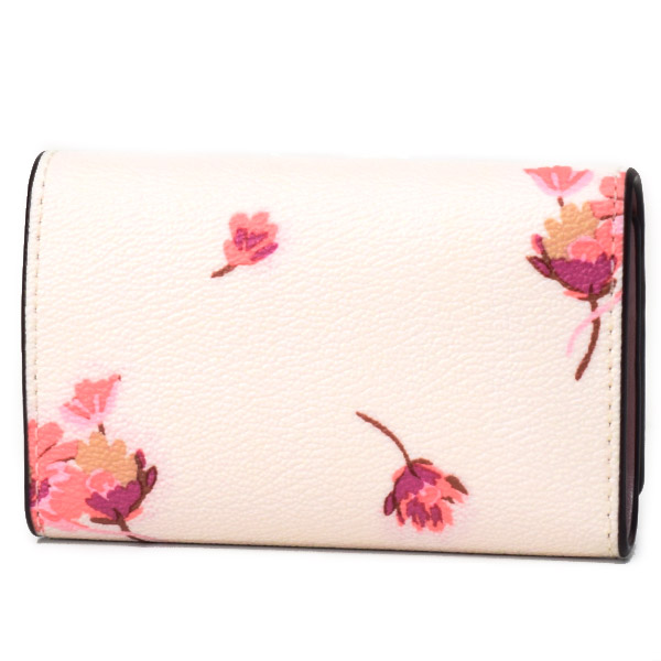 COACH】コーチ コーティングキャンバス レザー フラワー フローラル 花