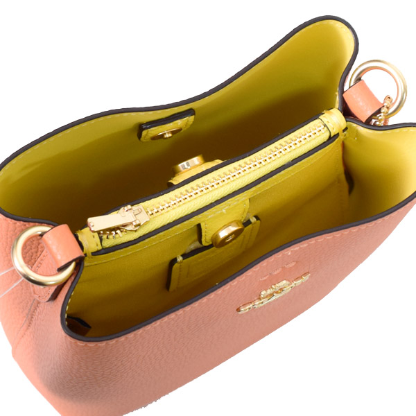 COACH】コーチ レザー ミニ タウン バケット ロゴ バケツ型 クロス