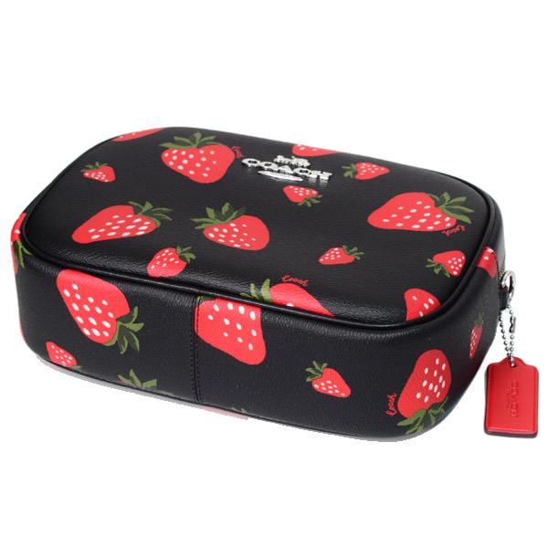 COACH】コーチ レザー ストロベリー 苺 いちご プリント ジェイミー