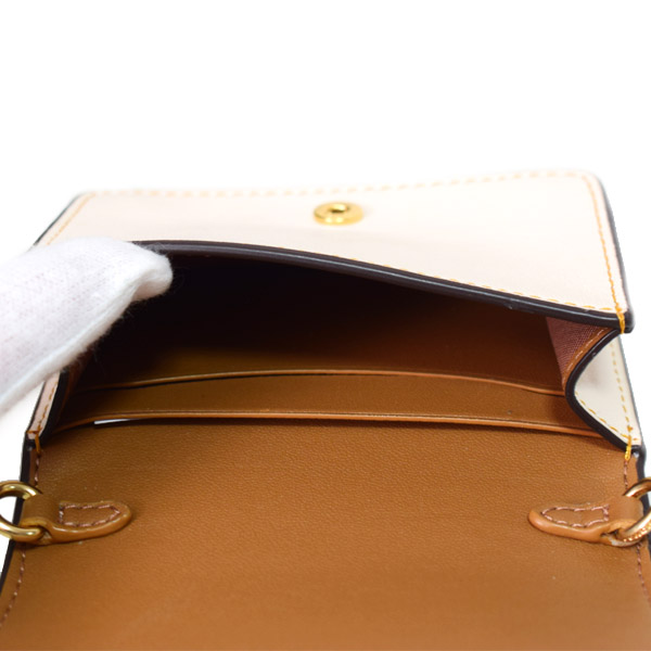 COACH】コーチ コーティングキャンバス レザー シグネチャー フラワー