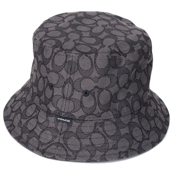 COACH】コーチ ジャガード ポリエステル シグネチャー バケット ハット