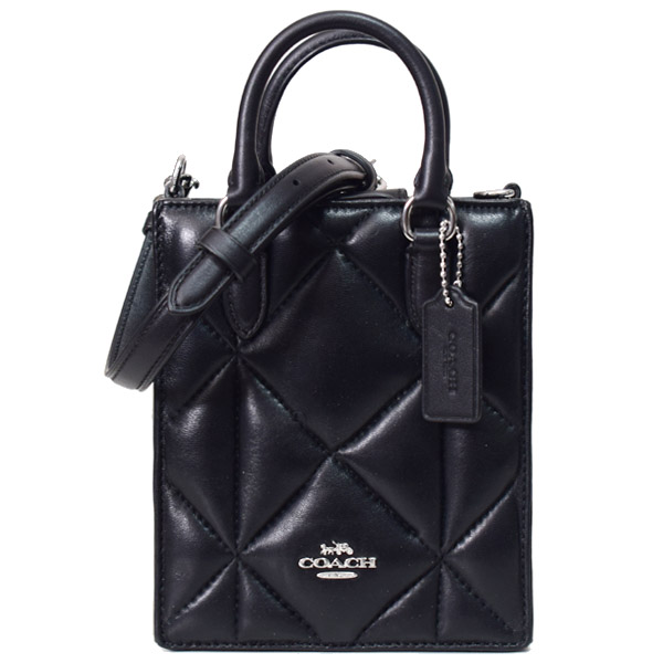 COACH】コーチ レザー ノースサウス キルティング ミニ トート 2way 斜