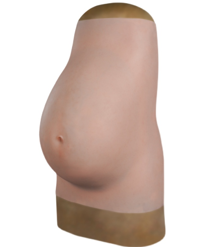 第八世代 妊娠腹 医療用シリコン製 妊娠9ヶ月相当 太鼓腹 女性の妊娠を