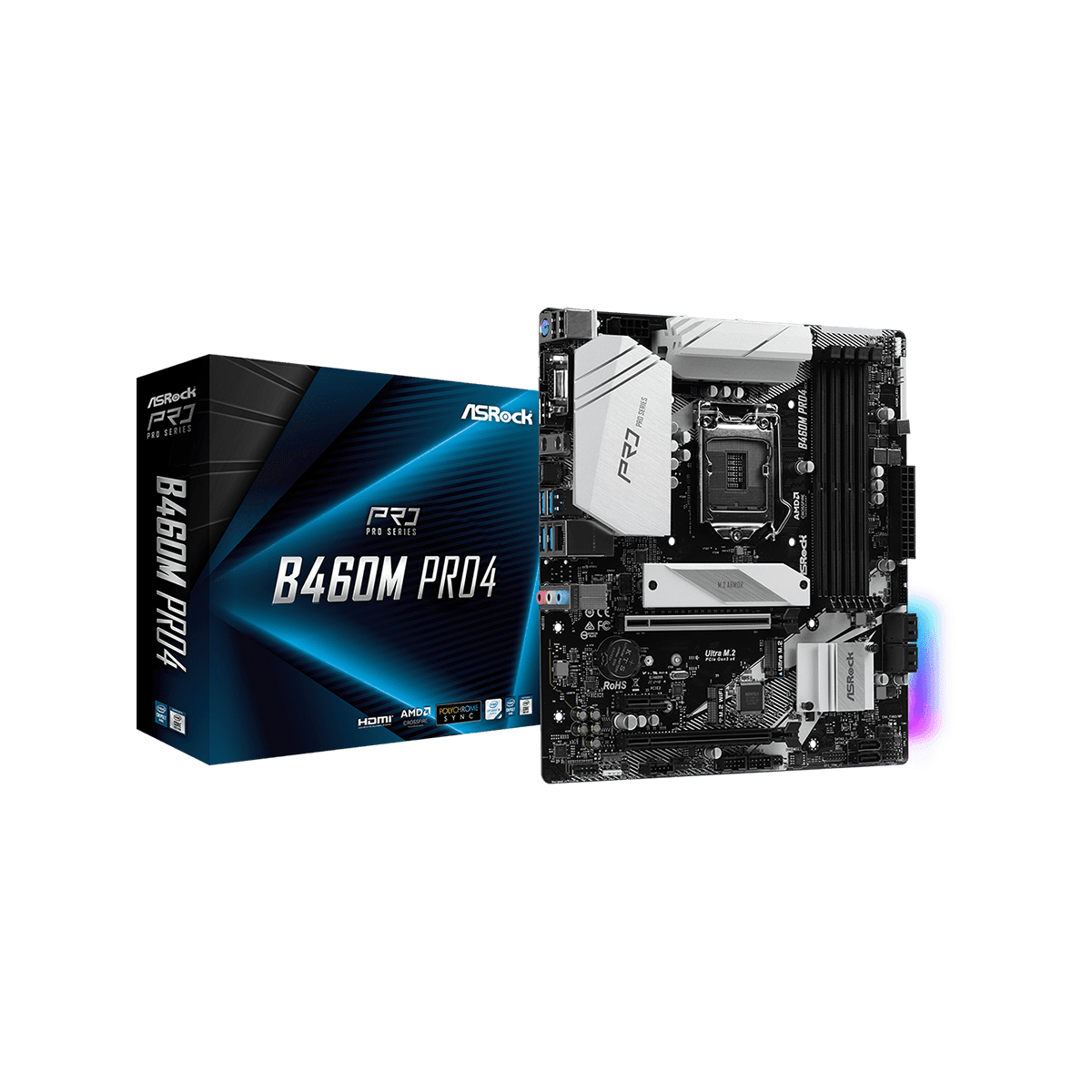 B460M Pro4 | ASRock(アスロック) LGA 1200 Intel B460 MicroATX