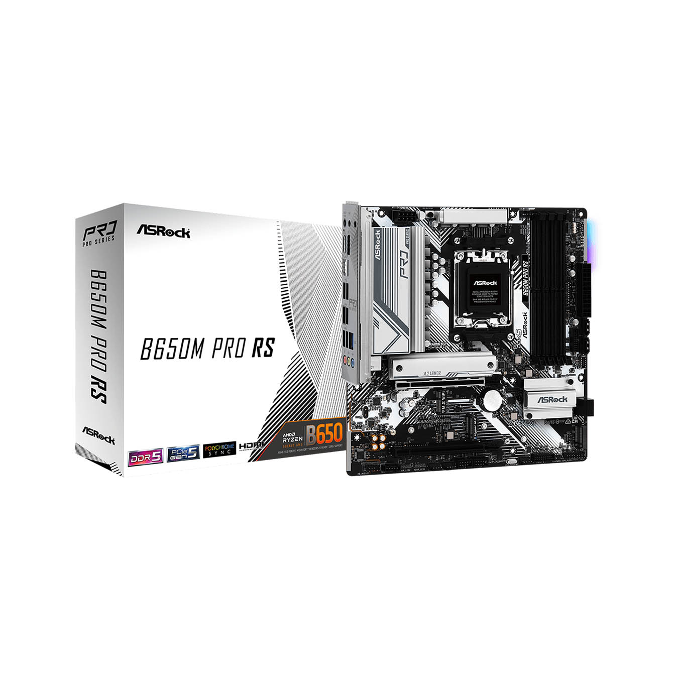 B650M Pro RS | ASRock(アスロック) Socket AM5 AMD B650 Micro ATX
